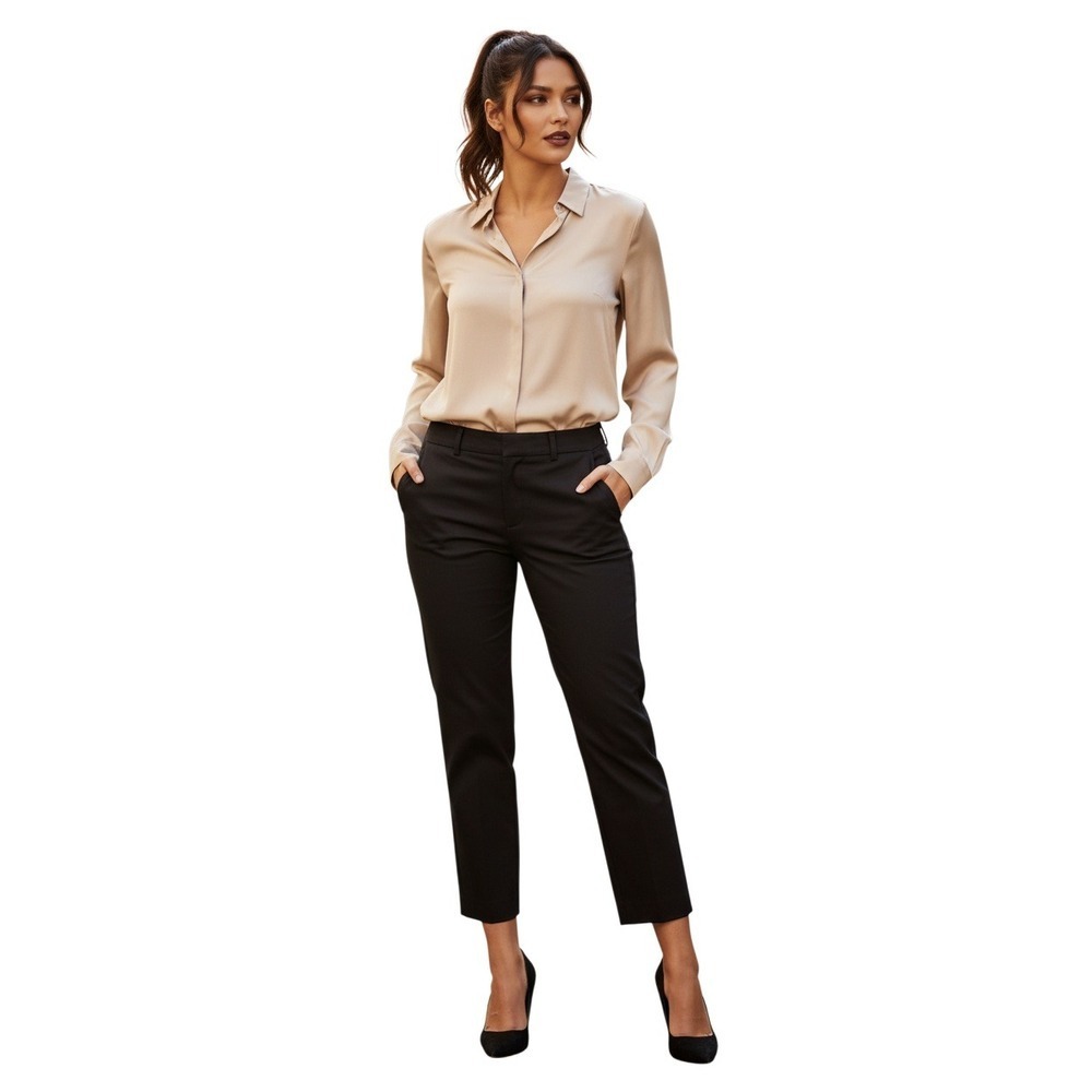 Banana Republic $98 Sloan Black Bi-Stretch Tailored Pants 28x26 Slim Ankle